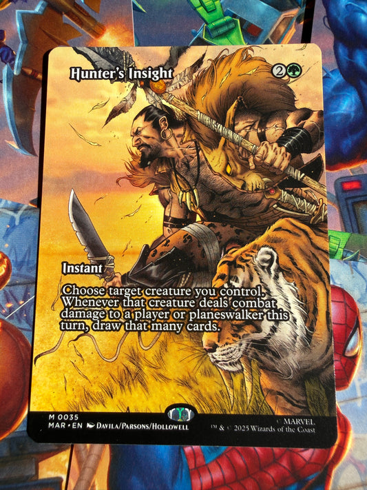 Magic The Gathering | Marvel Spider-Man | Hunter's Insight M 35 Borderless Art