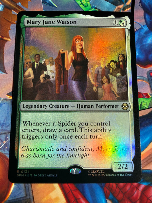 Magic The Gathering | Marvel Spider-Man | Mary Jane Watson R 134 Foil