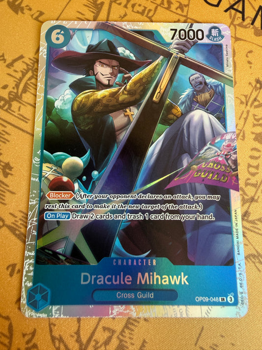 One Piece | English | Dracula Mihawk OP09-048 SR