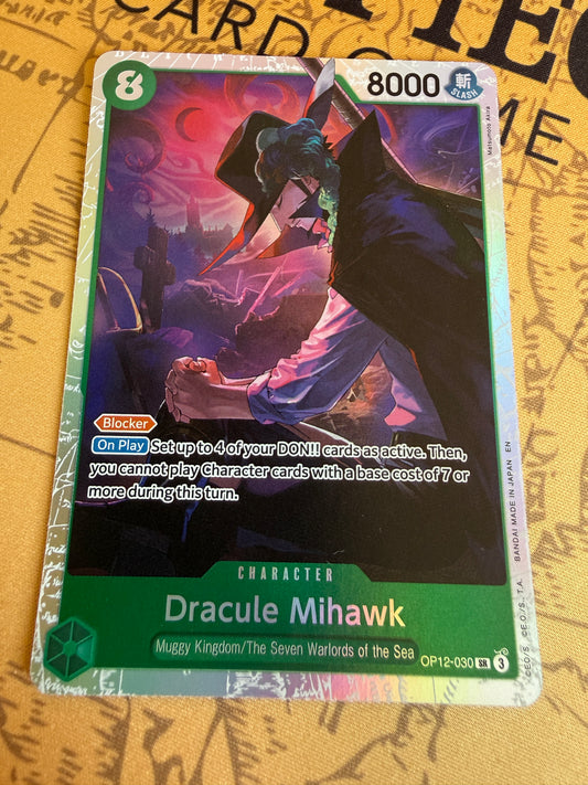 One Piece | English | Dracula Mihawk OP12-030 SR