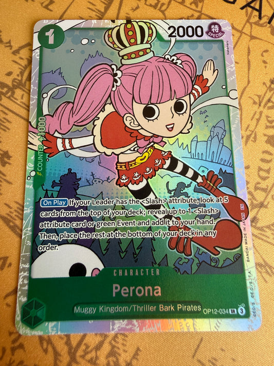 One Piece | English | Perona OP12-034 SR