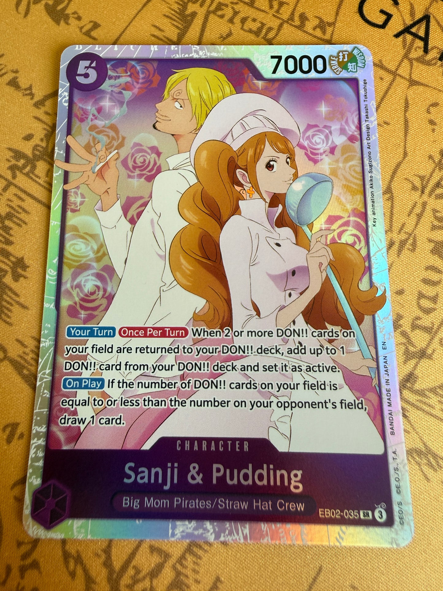 One Piece | English | Sanji & Pudding EB02-035 SR