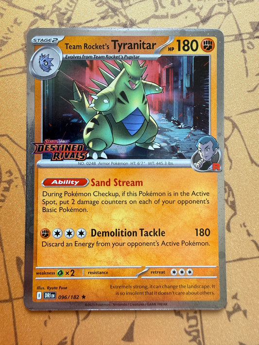 Team Rocket's Tyranitar STAMPED Prerelease | Destined Rivals