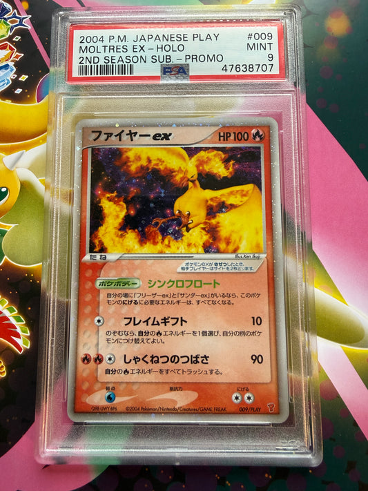 Moltres EX Holo 009/PLAY PSA 9 2004 Play Promo Pokemon Japanese