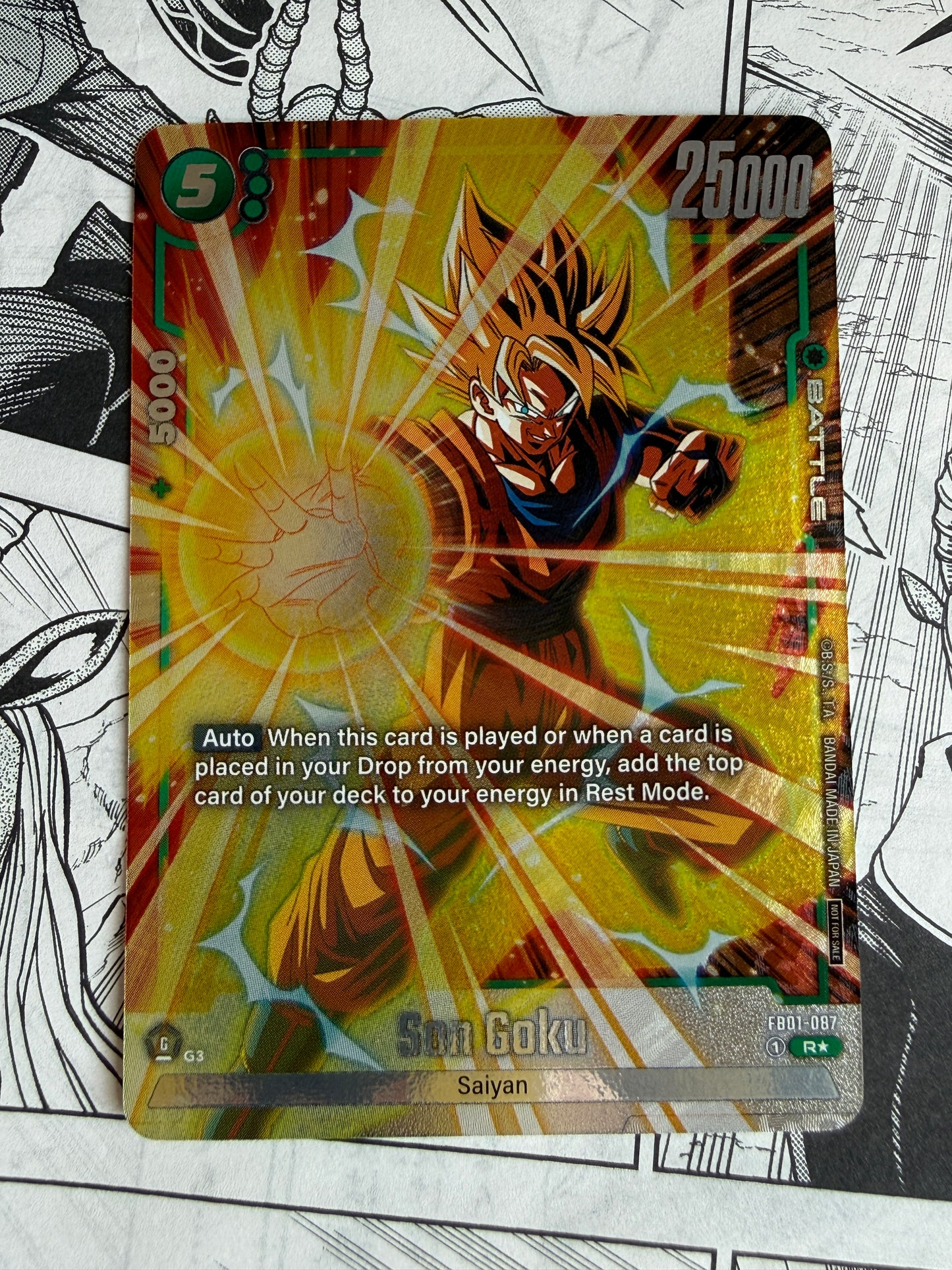Son Goku FB01-087 R [Alternate Art] Winner Promo Card Dragon Ball Fusion World