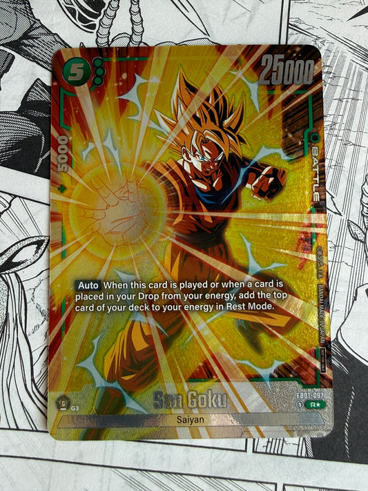Son Goku FB01-087 R [Alternate Art] Winner Promo Card Dragon Ball Fusion World