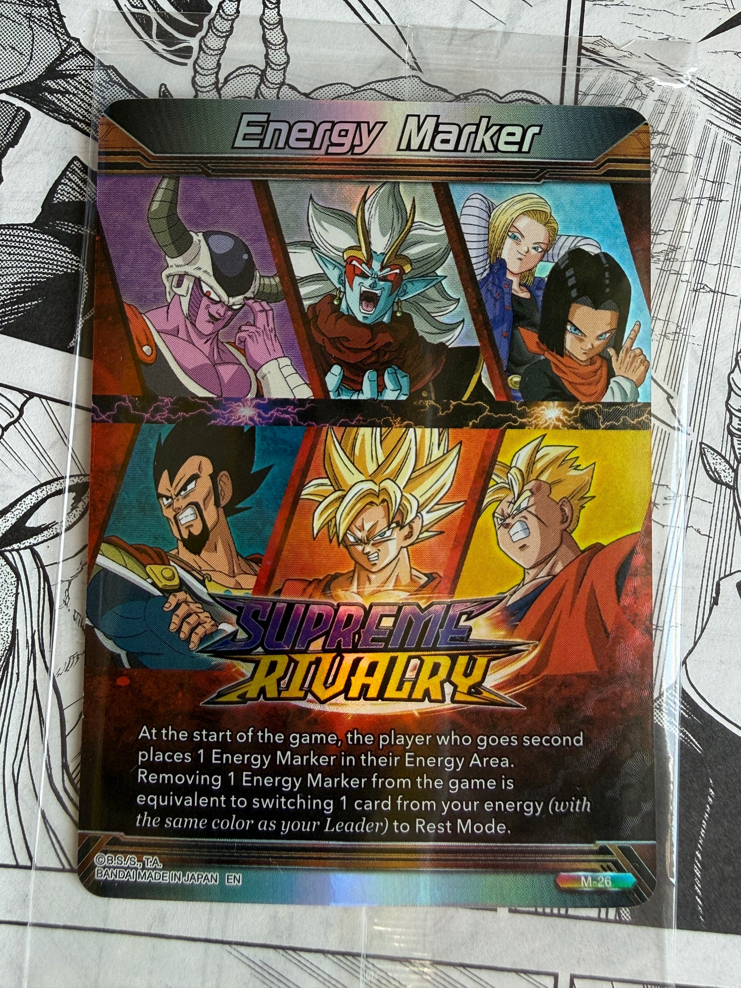 Dragon Ball Super Energy Marker Supreme Rivalry Card M-26 Silver