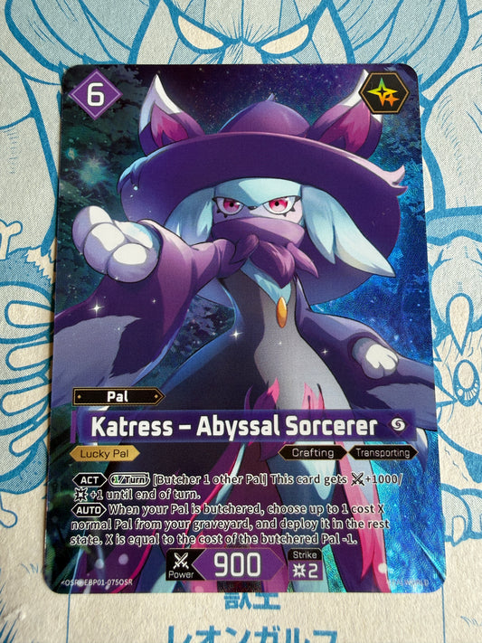 Katress – Abyssal Sorcerer #EBP01-075OSR PalWorld Dawn of Palpagos