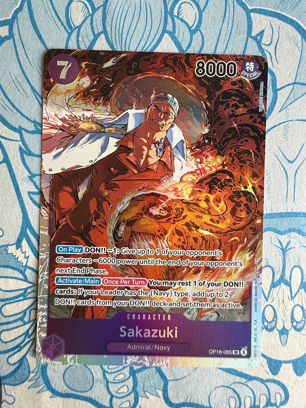 Sakazuki OP16-065 SR [Alternate Art] One Piece The Time of Battle