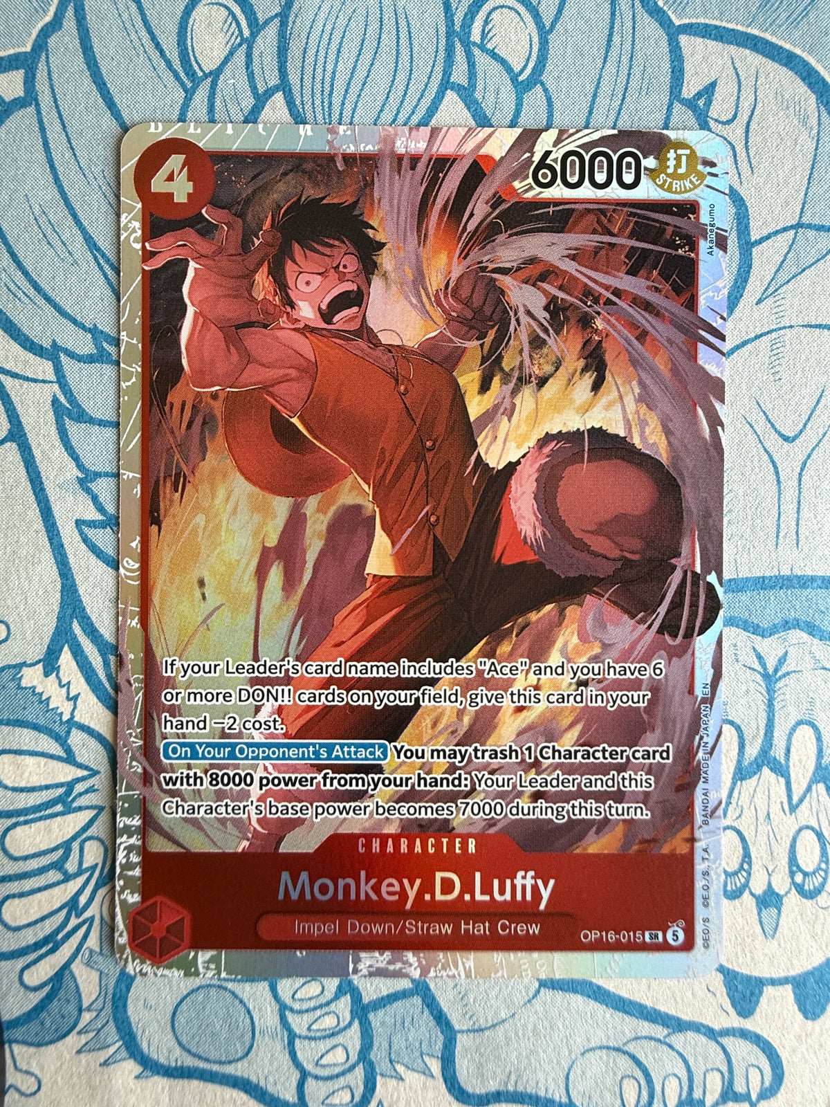 Monkey.D.Luffy OP16-015 SR One Piece The Time of Battle