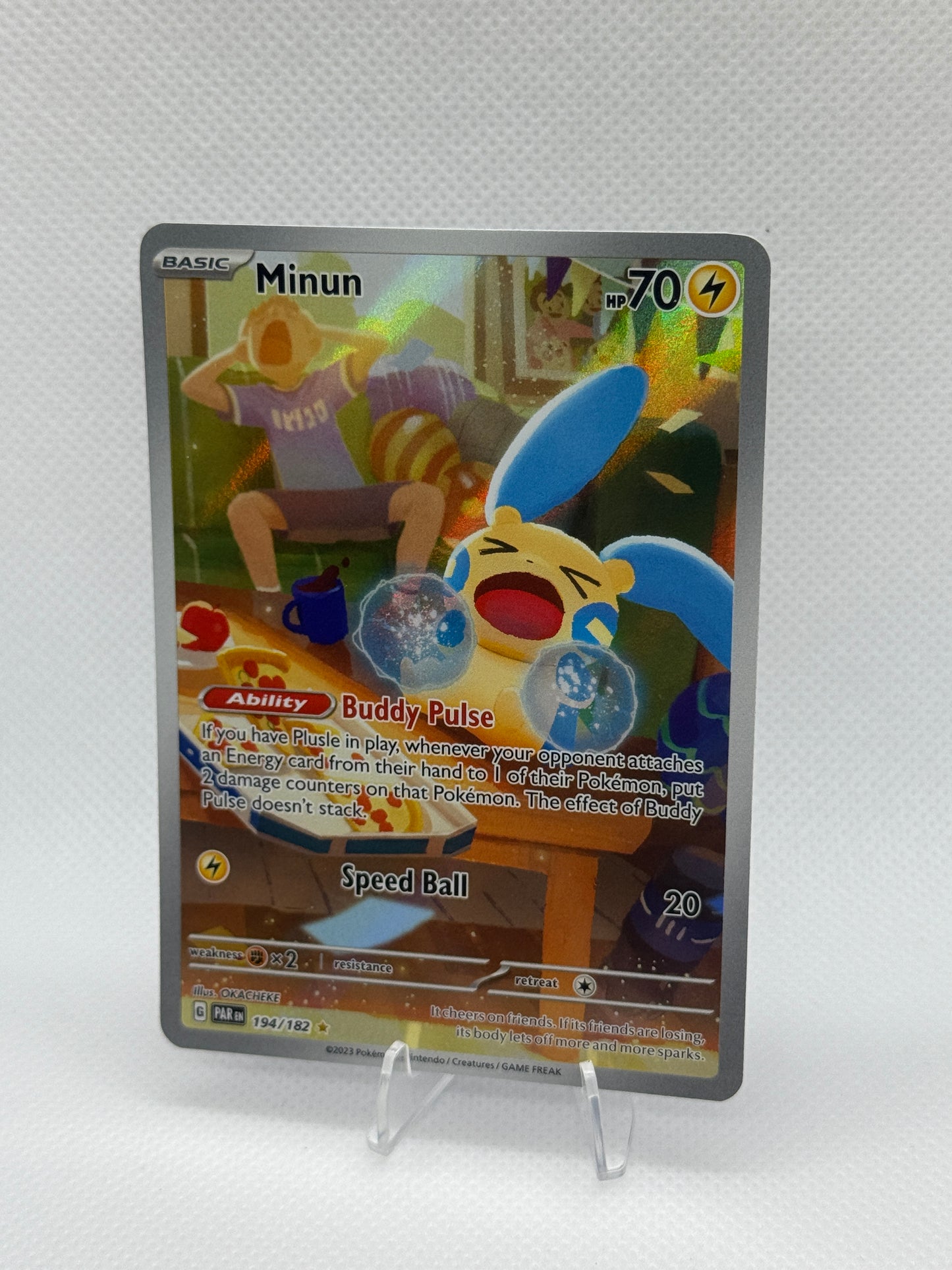Pokemon Paradox Rift English Card | PAR | Minun #194
