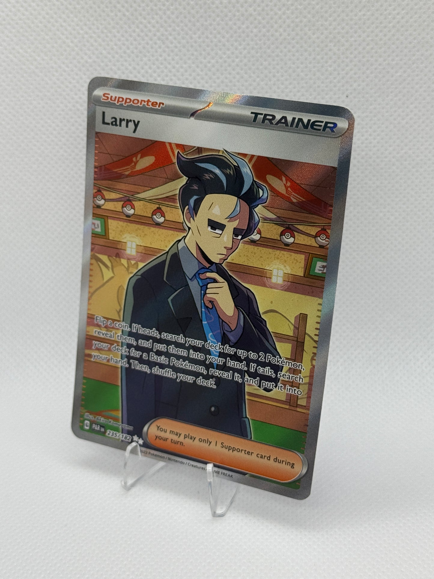 Pokemon Paradox Rift English Card | PAR | Larry Trainer #235