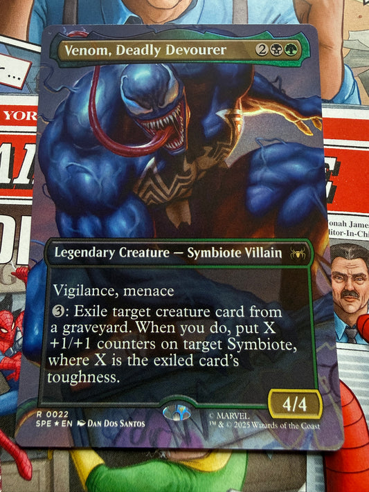 Venom, Deadly Devourer (FOIL) | 0022 | MARVEL'S SPIDER-MAN ETERNAL | Magic the Gathering Single Card