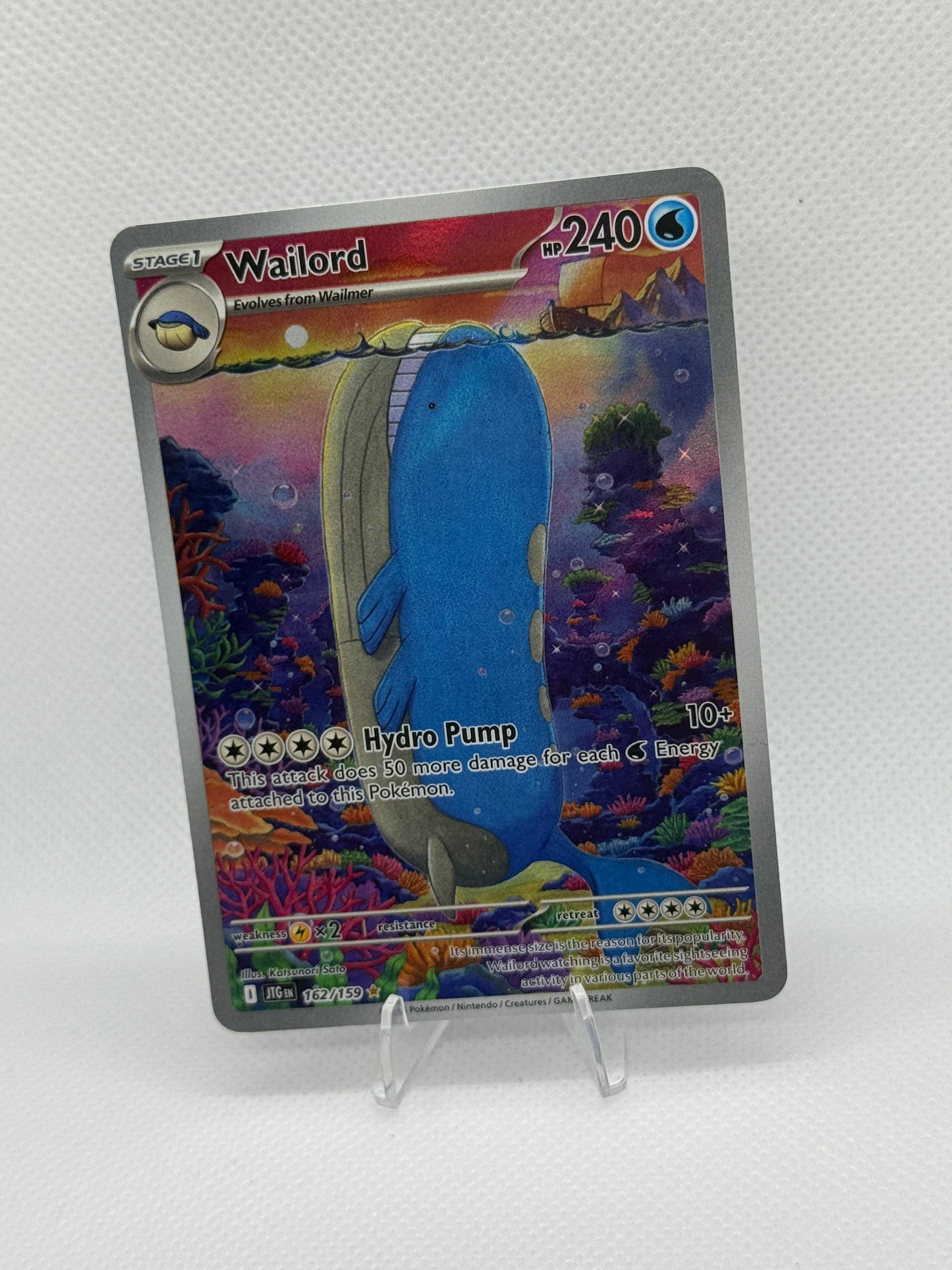 Pokemon Journey Together English Card | JTG | Wailord #162