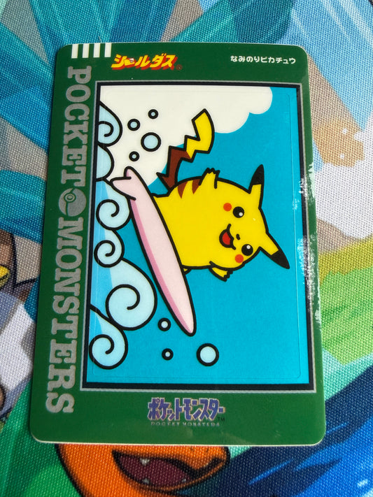 Pokemon Card | Sealdass | Surfing Pikachu Glossy [1997] Japanese Card