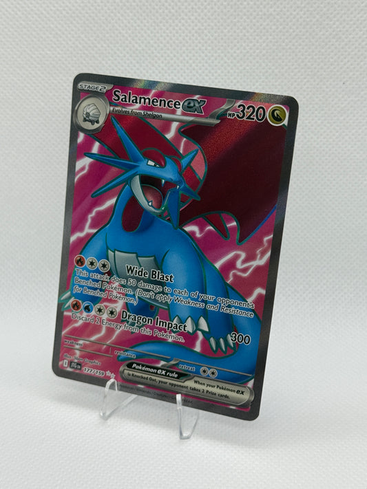 Pokemon Journey Together English Card | JTG | Salamence Ex #177