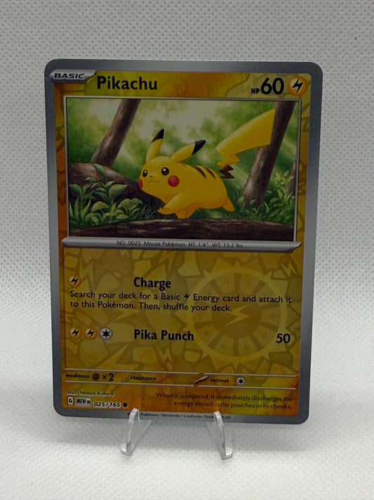 Pokemon 151 English Card | MEW EN | Pikachu [Cosmos Holo] #25