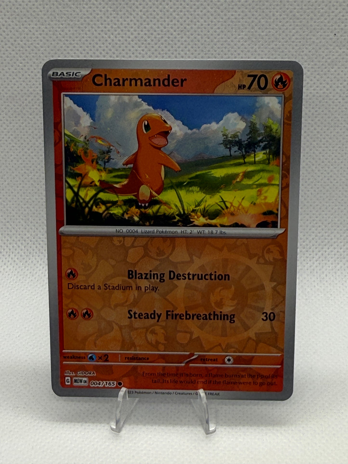 Pokemon 151 English Card | MEW EN | Charmander [Cosmos Holo] #4