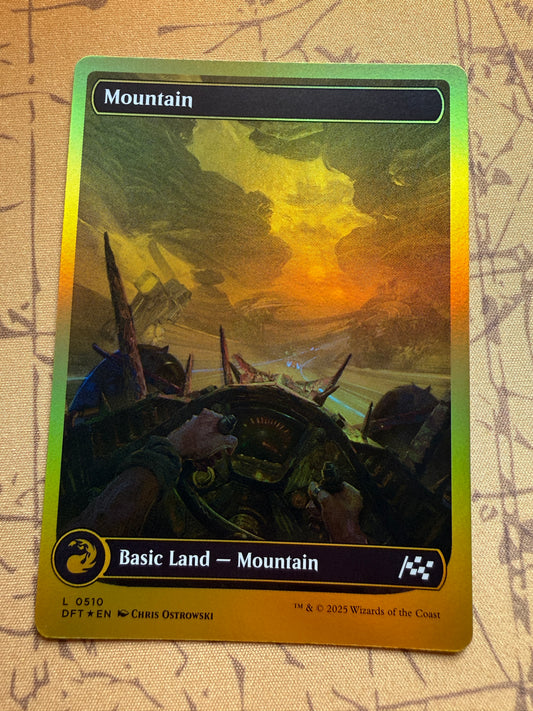 Mountain [First Place Foil] #510 | Magic the Gathering | Aetherdrift