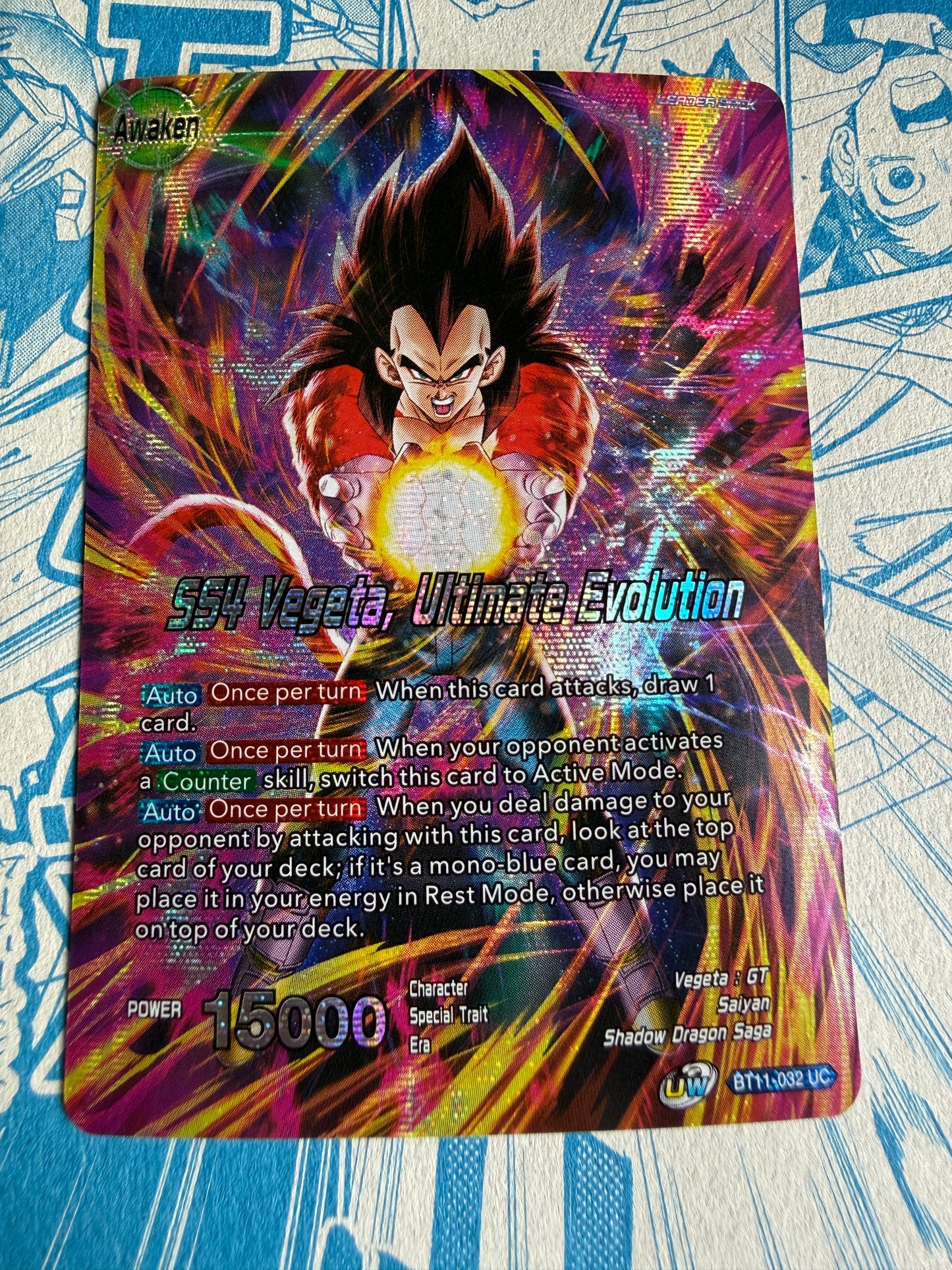 SS4 Vegeta, Ultimate Evolution | BT11-032 UC | Dragon Ball Super Card Game