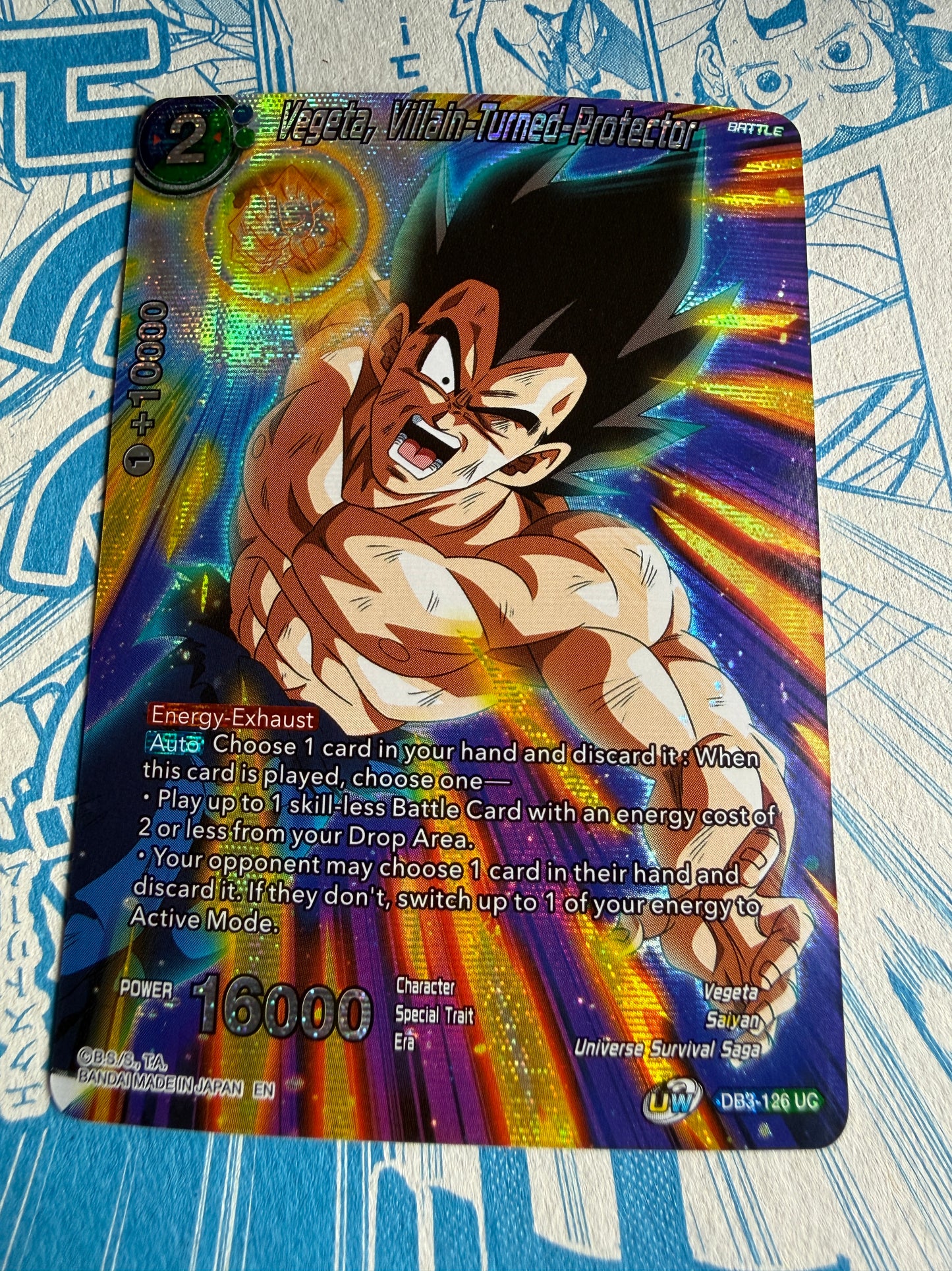 Vegeta, Villain Turned Protector | DB3-126 | Dragon Ball Super