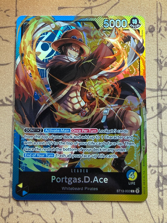 Portgas.D.Ace ST13-002 | One Piece | Ultra Deck: The Three Brothers