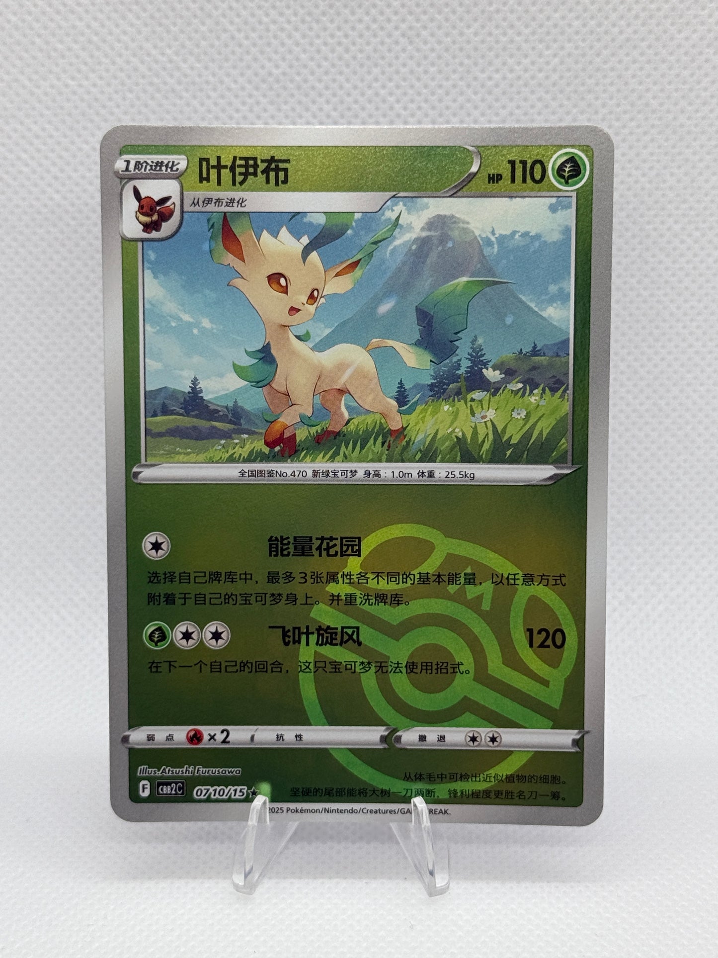 Pokemon Chinese Gem Pack Vol 2 | CBB2C | Leafeon [Masterball] #710