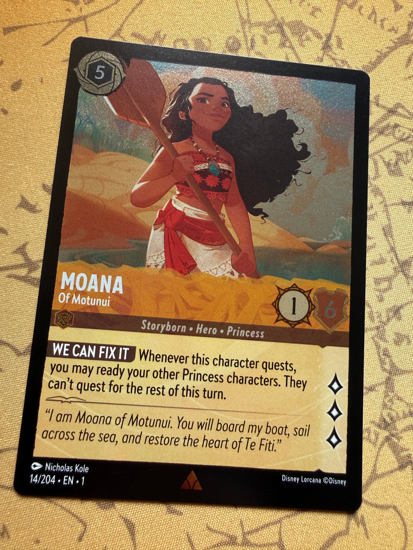Moana - Of Motunui [Foil] #14 Lorcana First Chapter