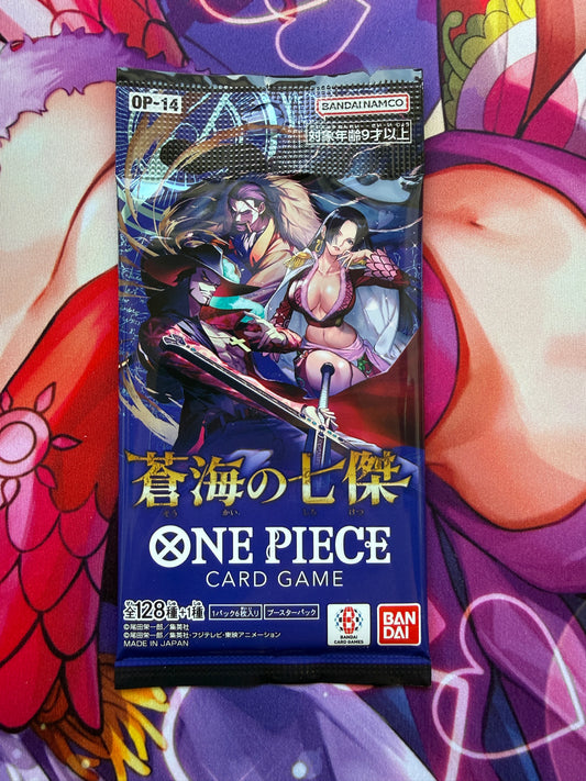 One Piece: The Azure Sea’s Seven [OP-14] Japanese Booster Pack