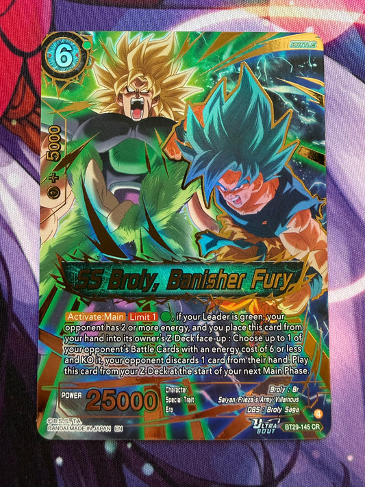 Dragon Ball Super TCG | SS Broly, Banisher Fury | BT29-145 CR