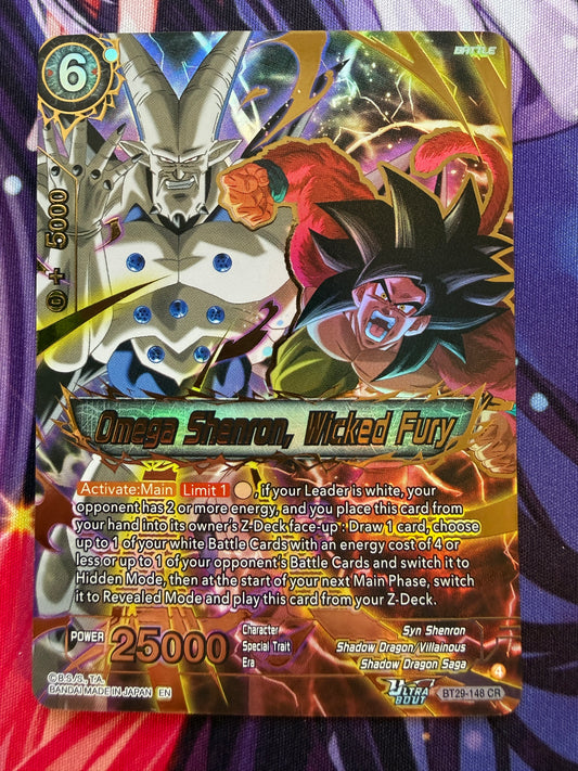Dragon Ball Super TCG | Omega Shenron, Wicked Fury | BT29-148 CR