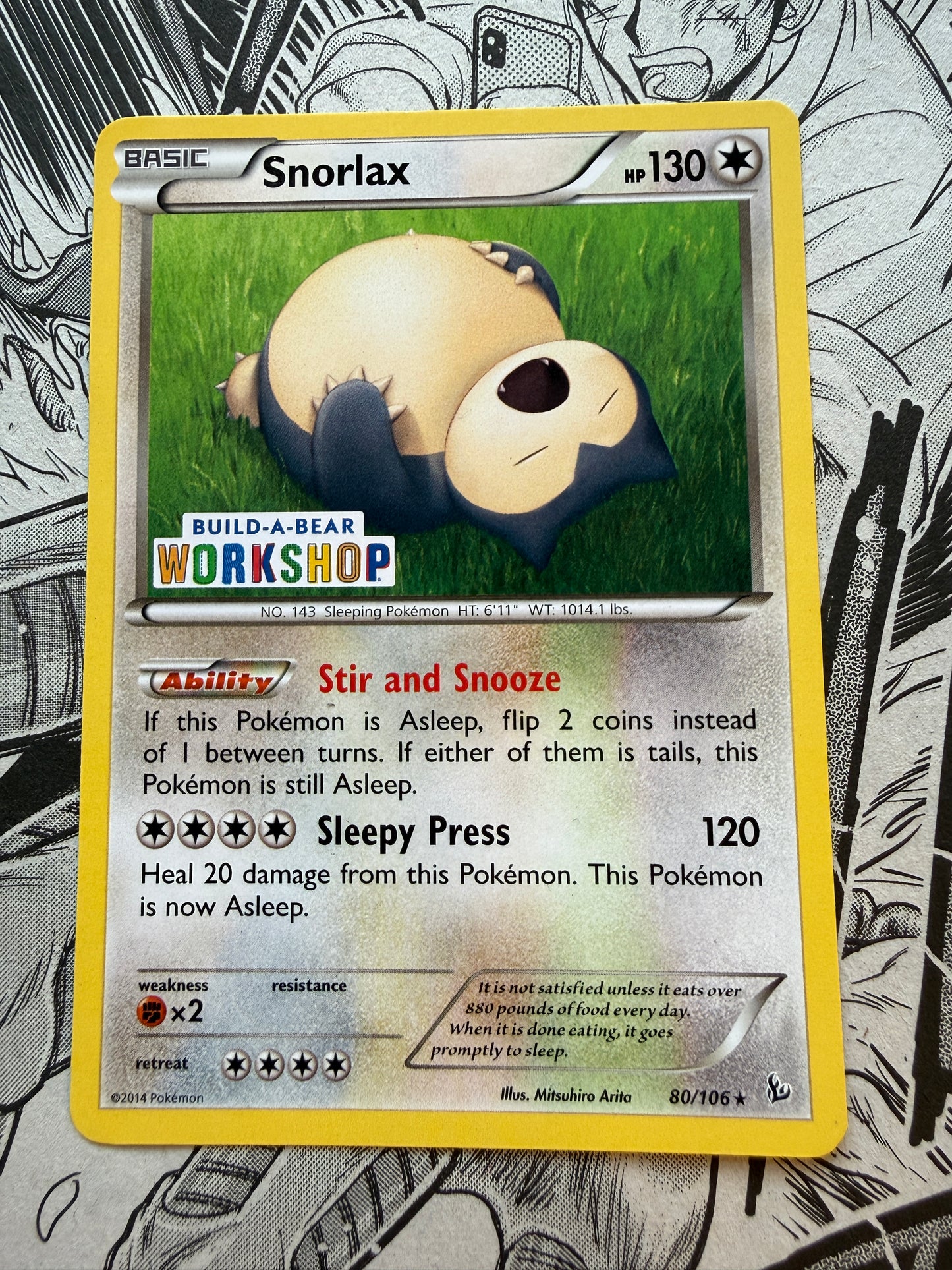 Snorlax [Build-a-Bear] #80 Pokemon Flashfire XY