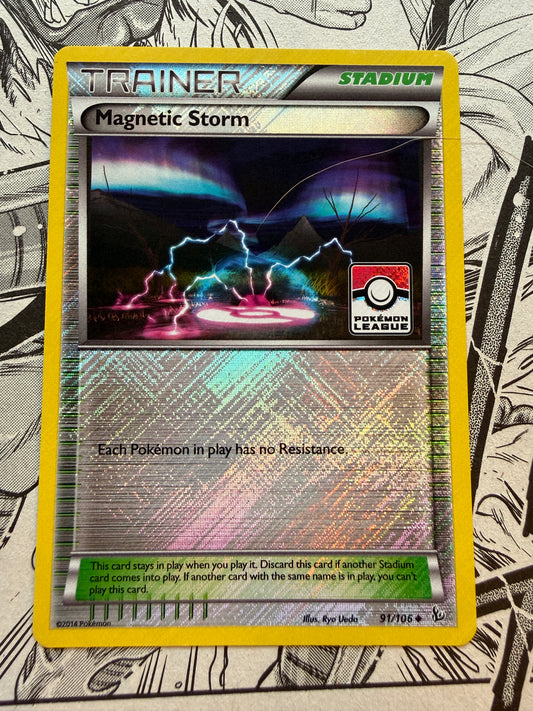 Magnetic Storm (91/106) (League Promo) Flashfire XY