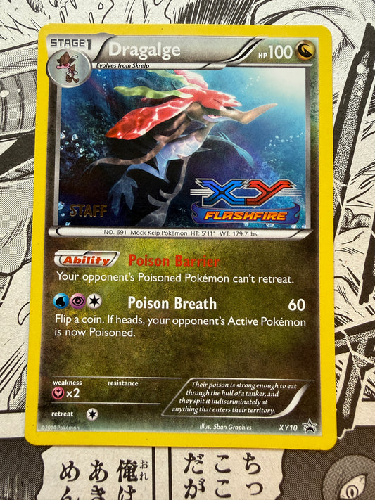 Dragalge Pokémon STAFF Black Star Promo - XY10 Prerelease Flashfire XY