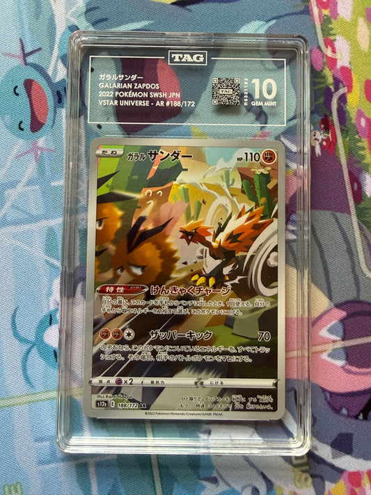 Galarian Zapdos #188 | Pokemon Japanese VSTAR Universe | Gem Mint 10 | TAG GRADING