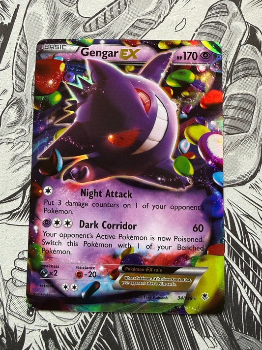 Gengar EX #34 Pokemon Phantom Forces XY