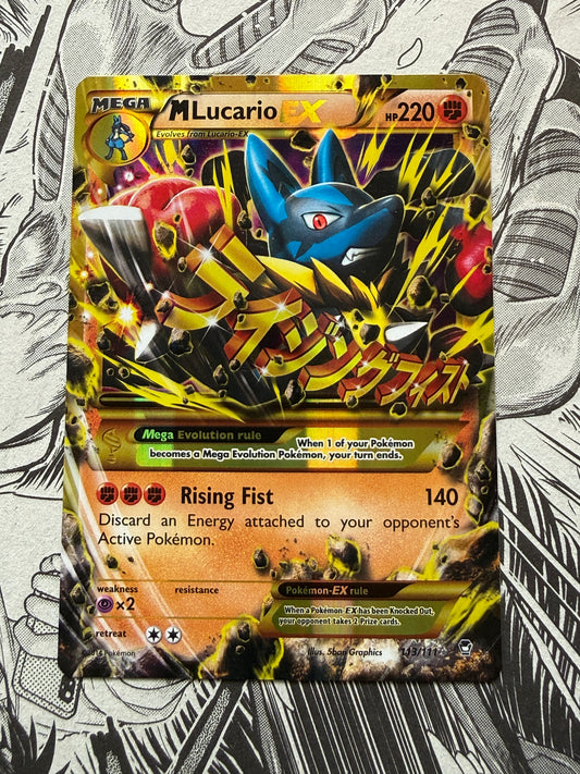 M Lucario EX #113 Pokemon Furious Fists XY