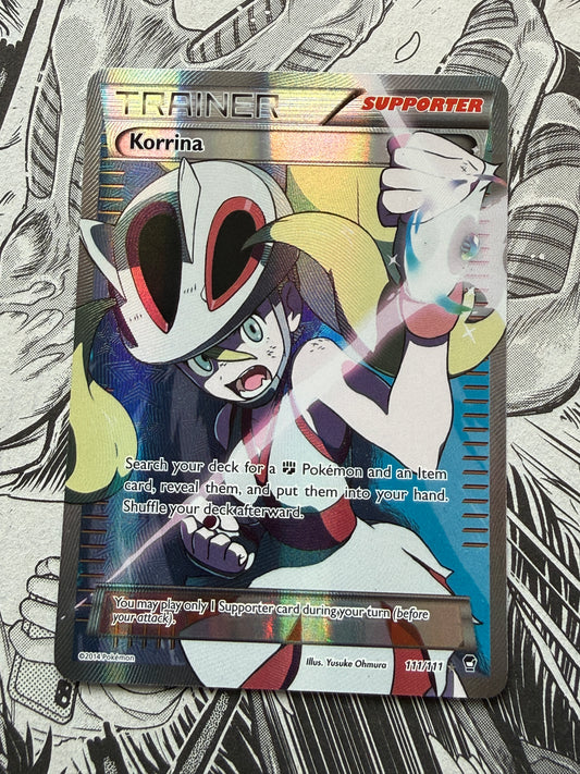 Korrina #111 Pokemon Furious Fists XY