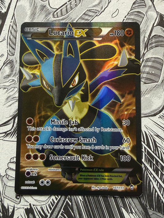 Lucario EX #107 Pokemon Furious Fists XY
