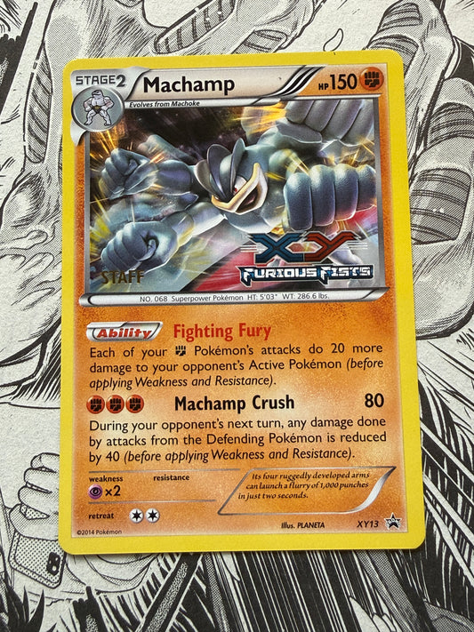 Machamp [Staff] #XY13 Pokemon Promo Furious Fists XY