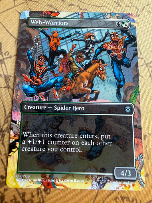 Magic The Gathering | Marvel Spider-Man | Web-Warriors [Borderless] #203