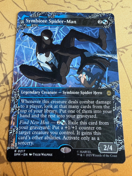 Magic The Gathering | Marvel Spider-Man | Symbiote Spider-Man [Borderless] #217