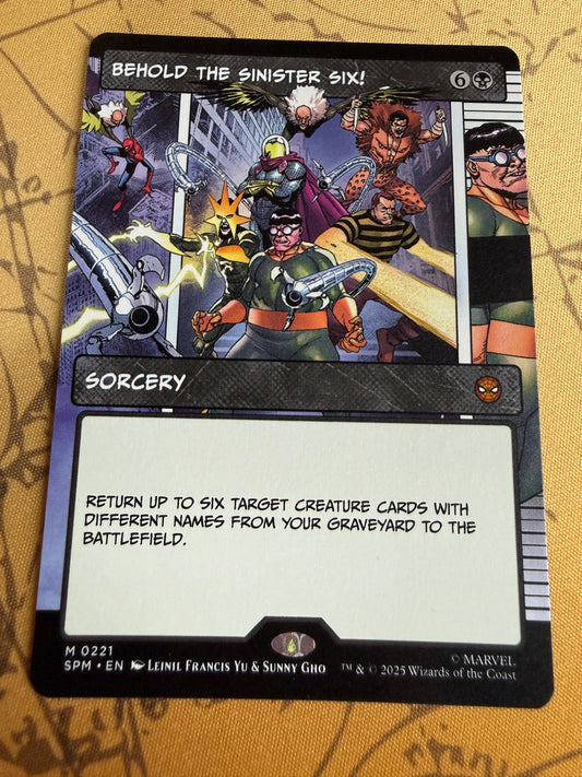 Magic The Gathering | Marvel Spider-Man | Behold The Sinister Six! [Borderless] #221
