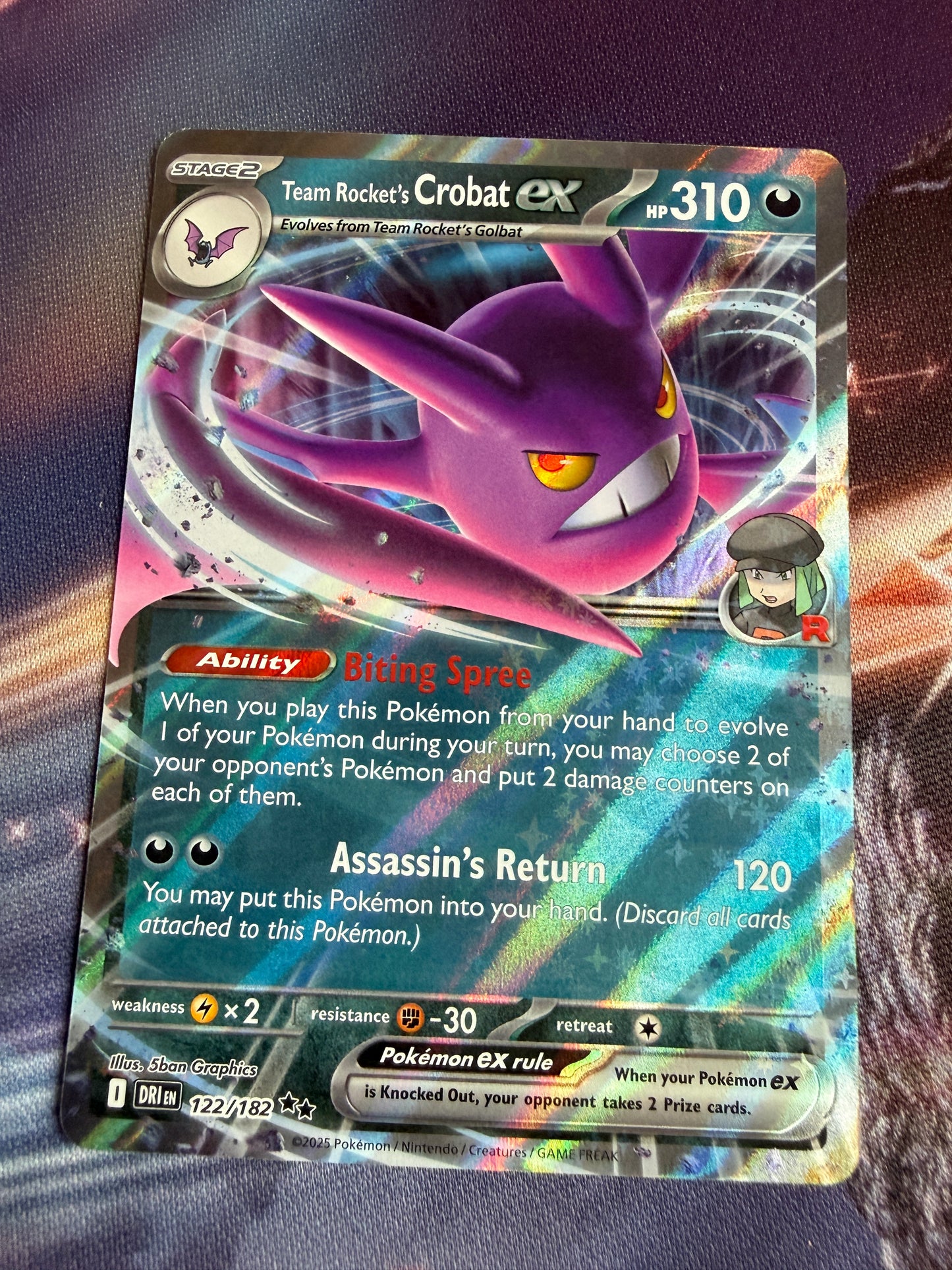 Team Rocket's Crobat EX #122 | Pokemon English | Destined Rivals