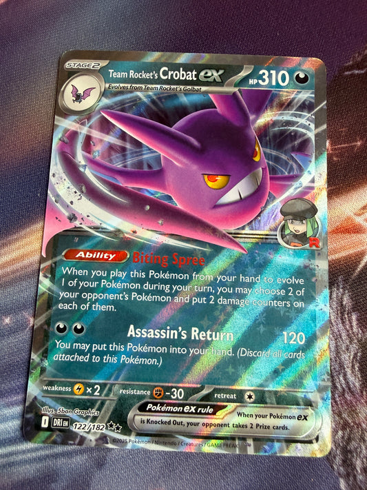 Team Rocket's Crobat EX #122 | Pokemon English | Destined Rivals
