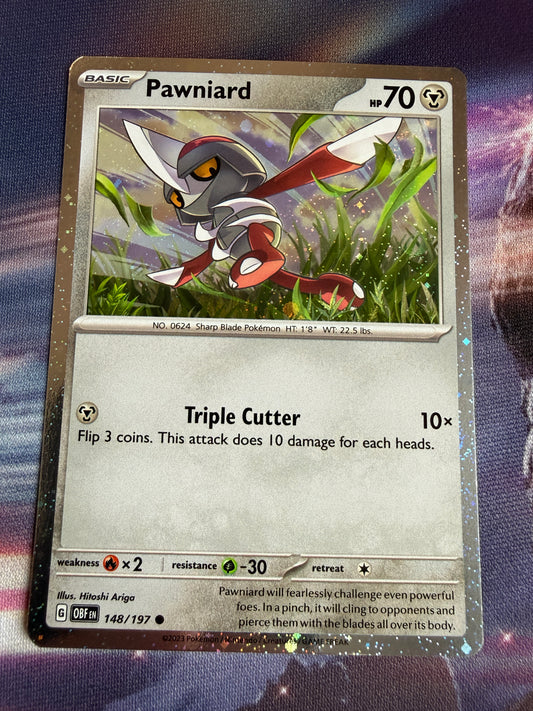 Pawniard #148 COSMOS HOLO | Pokemon | Obsidian Flames
