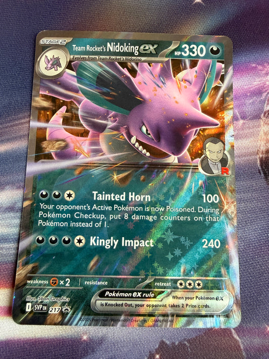 Team Rocket's Nidoking Ex #217 | Pokemon | Promo | Destined Rivals