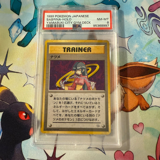 1999 | Pokemon Japanese | Yamabuki City Gym Deck | Sabrina Holo | PSA 8