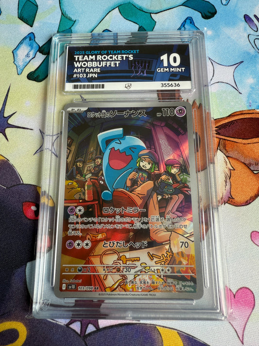 2025 Glory of Team Rocket | Japanese Pokemon | Team Rocket's Wobbuffet AR #103
