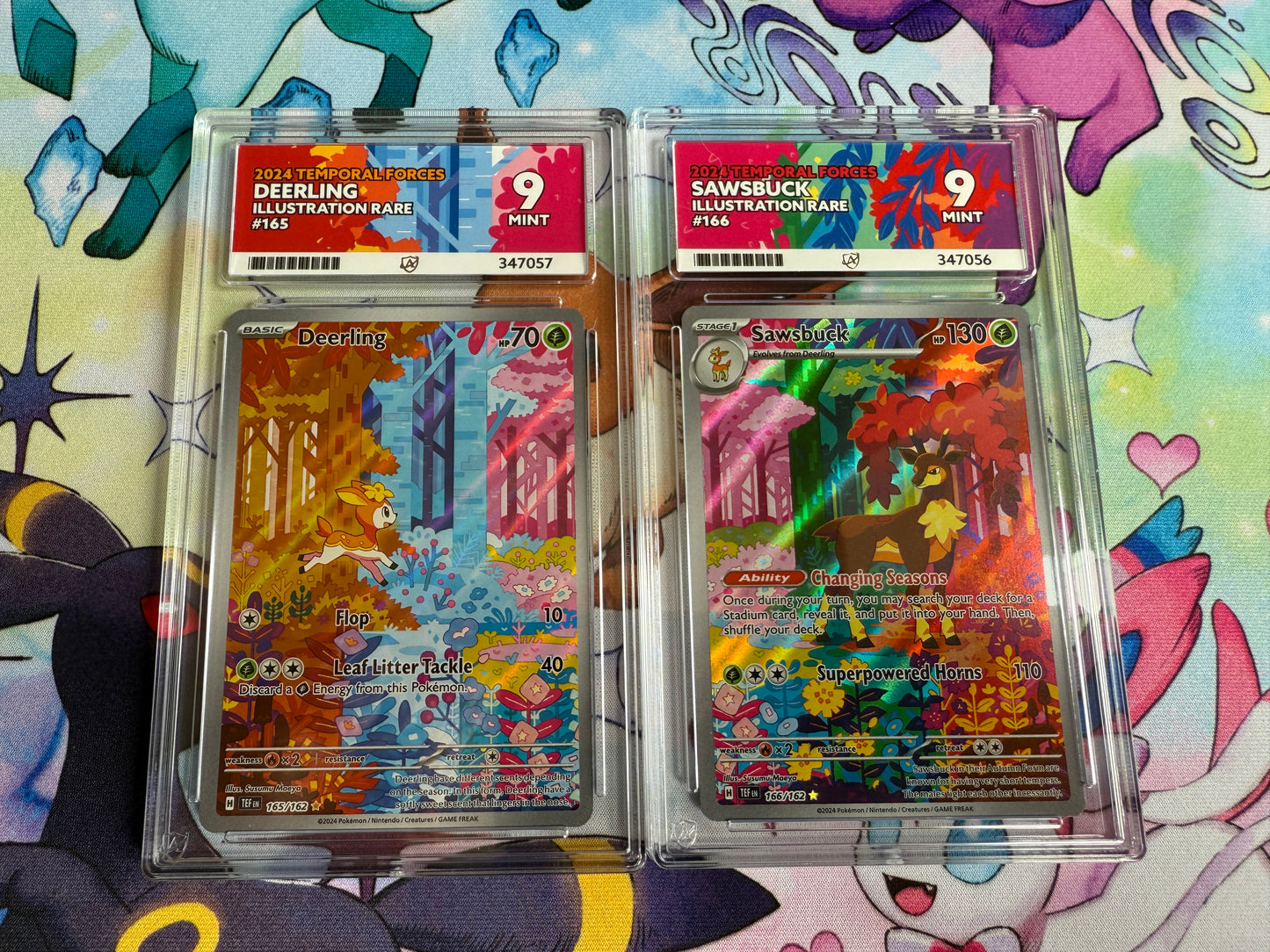 2024 Temporal Forces | Deerling and Sawbuck | Illustration Rares | #165 and #166